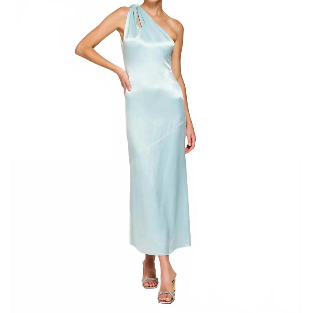 NEW LINE AND DOT daniella satin dress dress in mint
